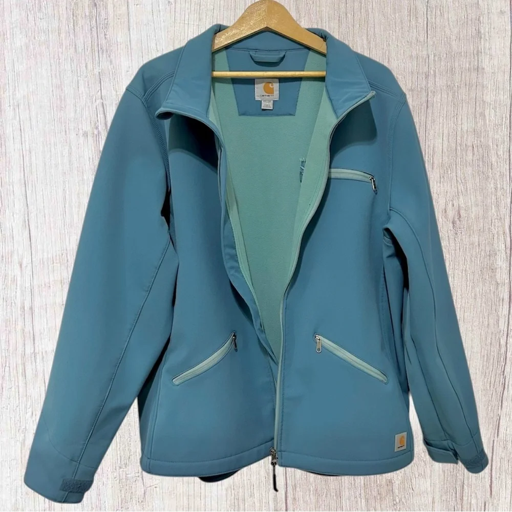Carhartt Men's Teal Blue Full-Zip Performance Jacket. Size XXL - Picture 2 of 9